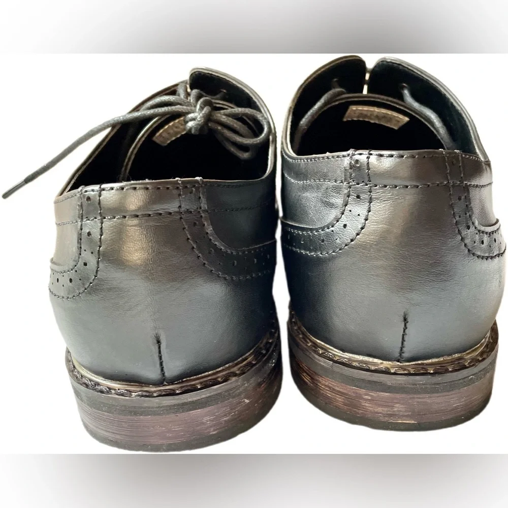 Men’s Dress Shoes made by Jousen Milan Sz 12 Black - Picture 4 of 6